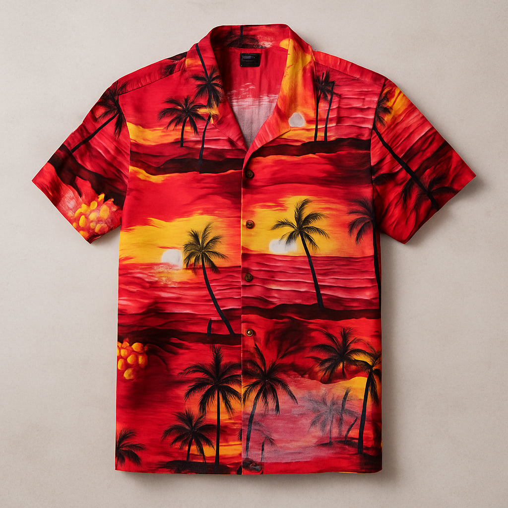AI-generated image for Tropical Sunset Print