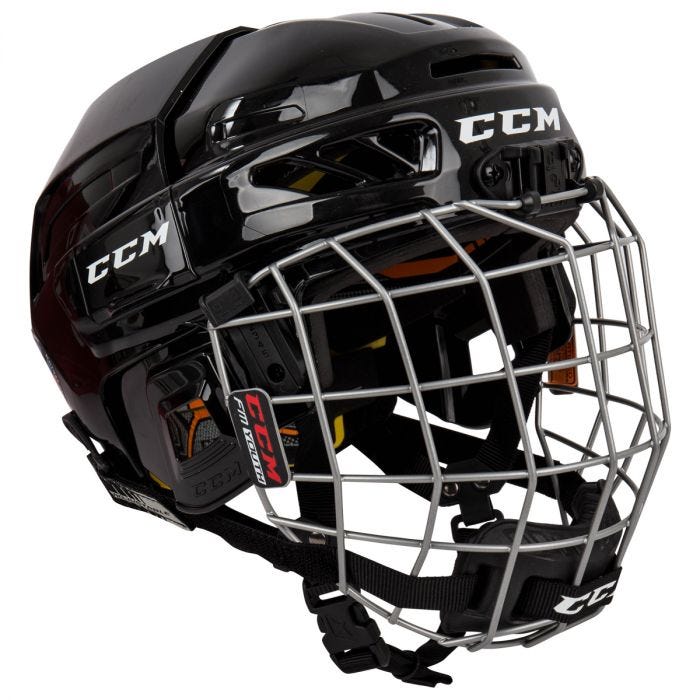 Youth Hockey Essentials Bundle: Helmet & Stick Set